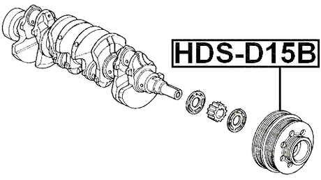 HDS-D15B - CRANKSHAFT PULLEY D13B/D15B/ZC
