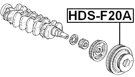 HDS-F20A - CRANKSHAFT PULLEY F20A/F22A/H23A/F22B