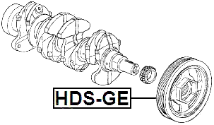 HDS-GE - CRANKSHAFT PULLEY B18B/B20B