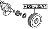 HDS-J35A4 - CRANKSHAFT PULLEY J35A4
