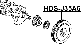 HDS-J35A6 - CRANKSHAFT PULLEY J35A6