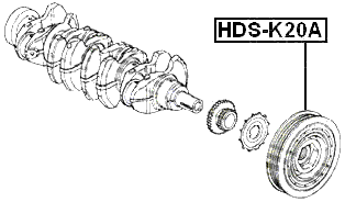 HDS-K20A - CRANKSHAFT PULLEY K20A/K24A/K20B