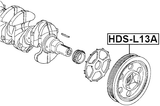 HDS-L13A - CRANKSHAFT PULLEY L13A