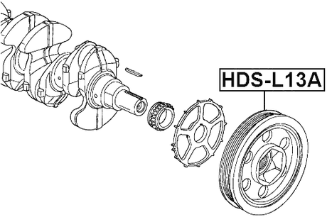HDS-L13A - CRANKSHAFT PULLEY L13A