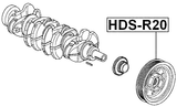HDS-R20 - CRANKSHAFT PULLEY