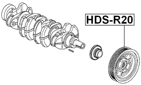 HDS-R20 - CRANKSHAFT PULLEY