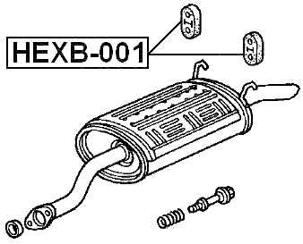 HEXB-001 - EXHAUST PIPE SUPPORT