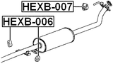 HEXB-007 - EXHAUST PIPE SUPPORT