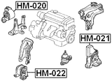 HM-022 - FRONT ENGINE MOUNT