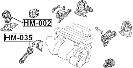 HM-035 - FRONT ENGINE MOUNT