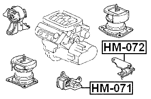 HM-072 - REAR TRANSMISSION MOUNT