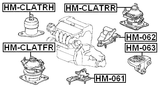 HM-CLATRR - REAR ENGINE MOUNT (HYDRO) AT
