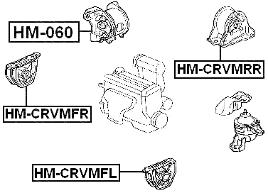 HM-CRVMRR - REAR ENGINE MOUNT MT