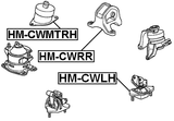 HM-CWLH - LEFT ENGINE MOUNT
