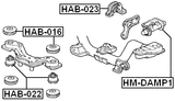HM-DAMP1 - DAMPER REAR DIFFERENTIAL MOUNT
