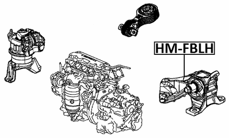 HM-FBLH - LEFT ENGINE MOUNT
