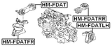 HM-FDATFR - FRONT ENGINE MOUNT (HYDRO)