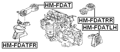 HM-FDATLH - FRONT LEFT ENGINE MOUNT AT
