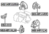 HM-HRVARR - REAR ENGINE MOUNT AT