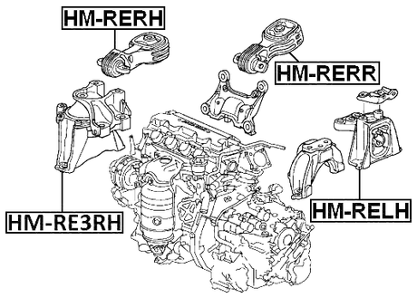 HM-RERH - RIGHT ENGINE MOUNT