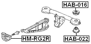 HM-RG2R - REAR DIFFERENTIAL MOUNT