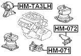 HM-TA3LH - LEFT ENGINE MOUNT (HYDRO) AT
