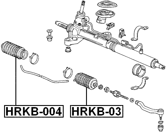 HRKB-004 - STEERING RACK BOOT RIGHT