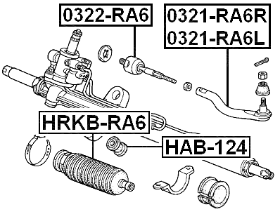 HRKB-RA6 - STEERING GEAR BOOT