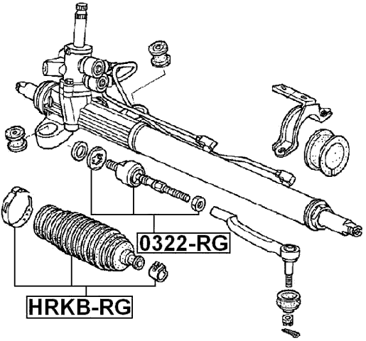 HRKB-RG - STEERING GEAR BOOT