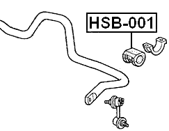 HSB-001 - FRONT STABILIZER BAR BUSH D27.2