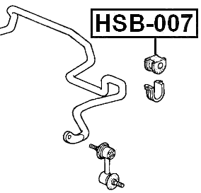 HSB-007 - FRONT STABILIZER BAR BUSH D26
