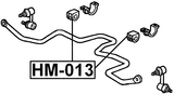 HSB-013 - FRONT STABILIZER BAR BUSH D27