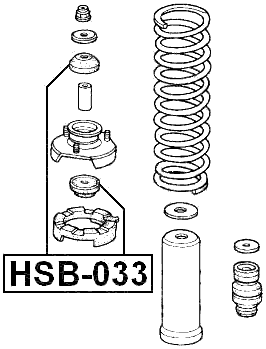 HSB-033 - FRONT SHOCK ABSORBER BUSHING