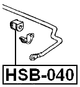 HSB-040 - REAR STABILIZER BAR BUSH D14