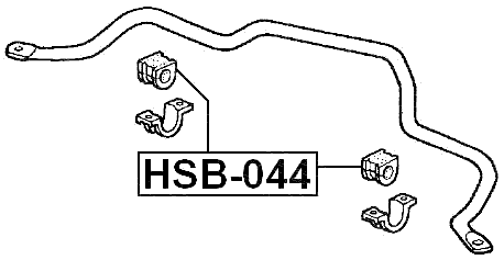 HSB-044 - FRONT STABILIZER BAR BUSH D29.5