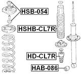 HSB-054 - REAR SHOCK ABSORBER BUSHING