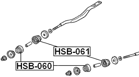 HSB-060 - FRONT RADIUS ROD BUSHING