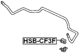 HSB-CF3F - FRONT STABILIZER BAR BUSH D24.2