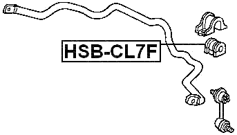 HSB-CL7F - FRONT STABILIZER BAR BUSH D26.5