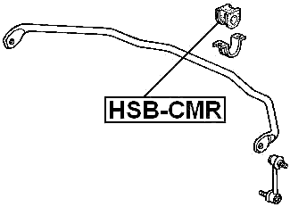HSB-CMR - REAR STABILIZER BAR BUSH D22.2