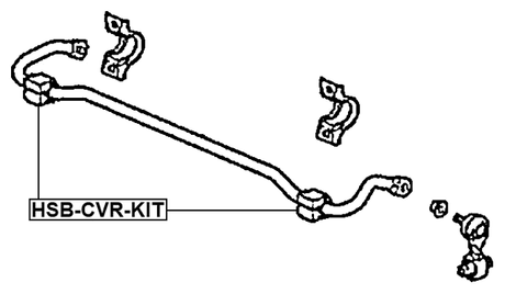 HSB-CVR-KIT - REAR STABILIZER BAR BUSH KIT (SET FOR TWO SIDES) D26.5