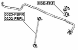 HSB-FBF - FRONT STABILIZER BAR BUSH D19