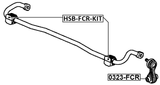 HSB-FCR-KIT - REAR STABILIZER BAR BUSH KIT D17