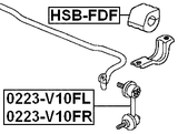 HSB-FDF - FRONT STABILIZER BAR BUSH D24.2