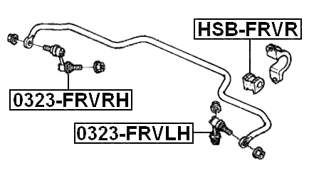 HSB-FRVR - REAR STABILIZER BAR BUSH D17