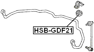HSB-GDF21 - FRONT STABILIZER BAR BUSH D21