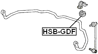 HSB-GDF - FRONT STABILIZER BAR BUSH D22