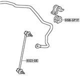 HSB-GP1F - REAR STABILIZER BAR BUSH D18