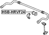 HSB-HRVF24 - FRONT STABILIZER BAR BUSH D24.2
