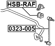 HSB-RAF - FRONT STABILIZER BAR BUSH D24